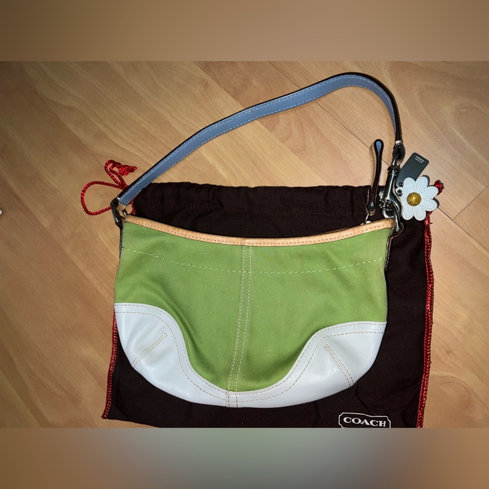 Coach small handbag, stained on one side